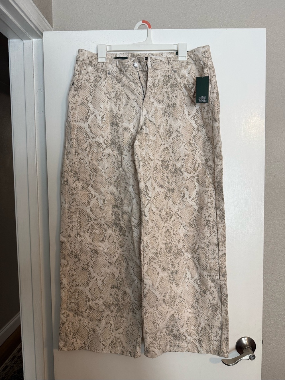 Wild Fable Snakeskin Low Rise Baggy Jeans